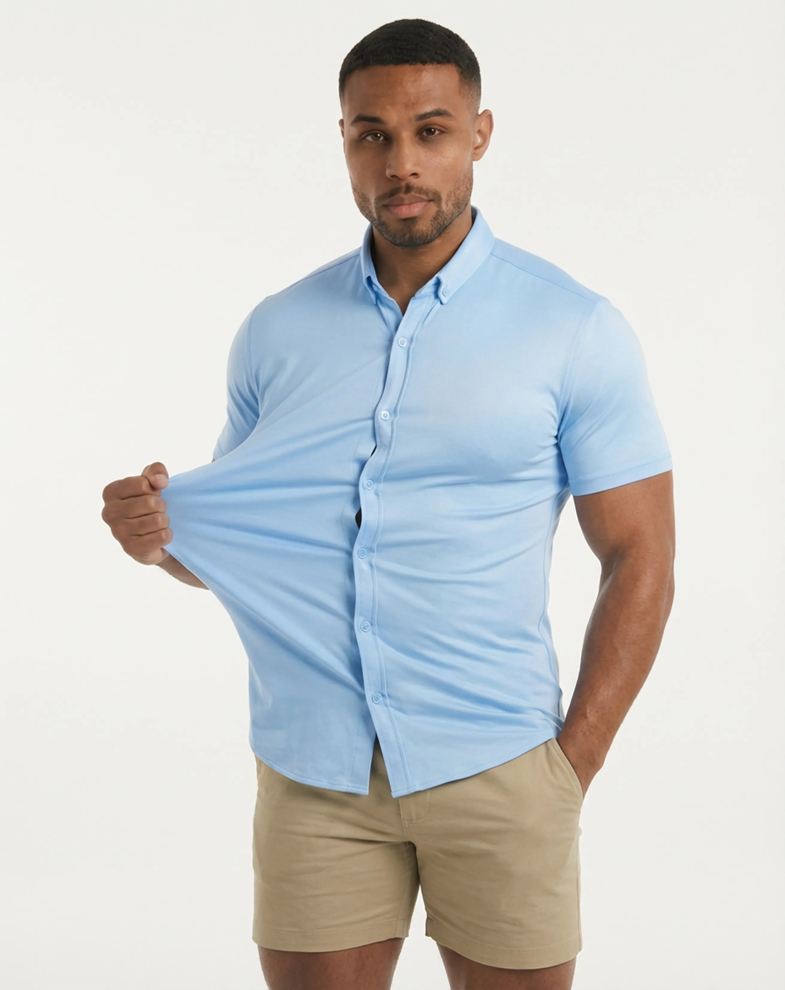 Camisa Social EvoTech™ - Manga Curta - Image 21