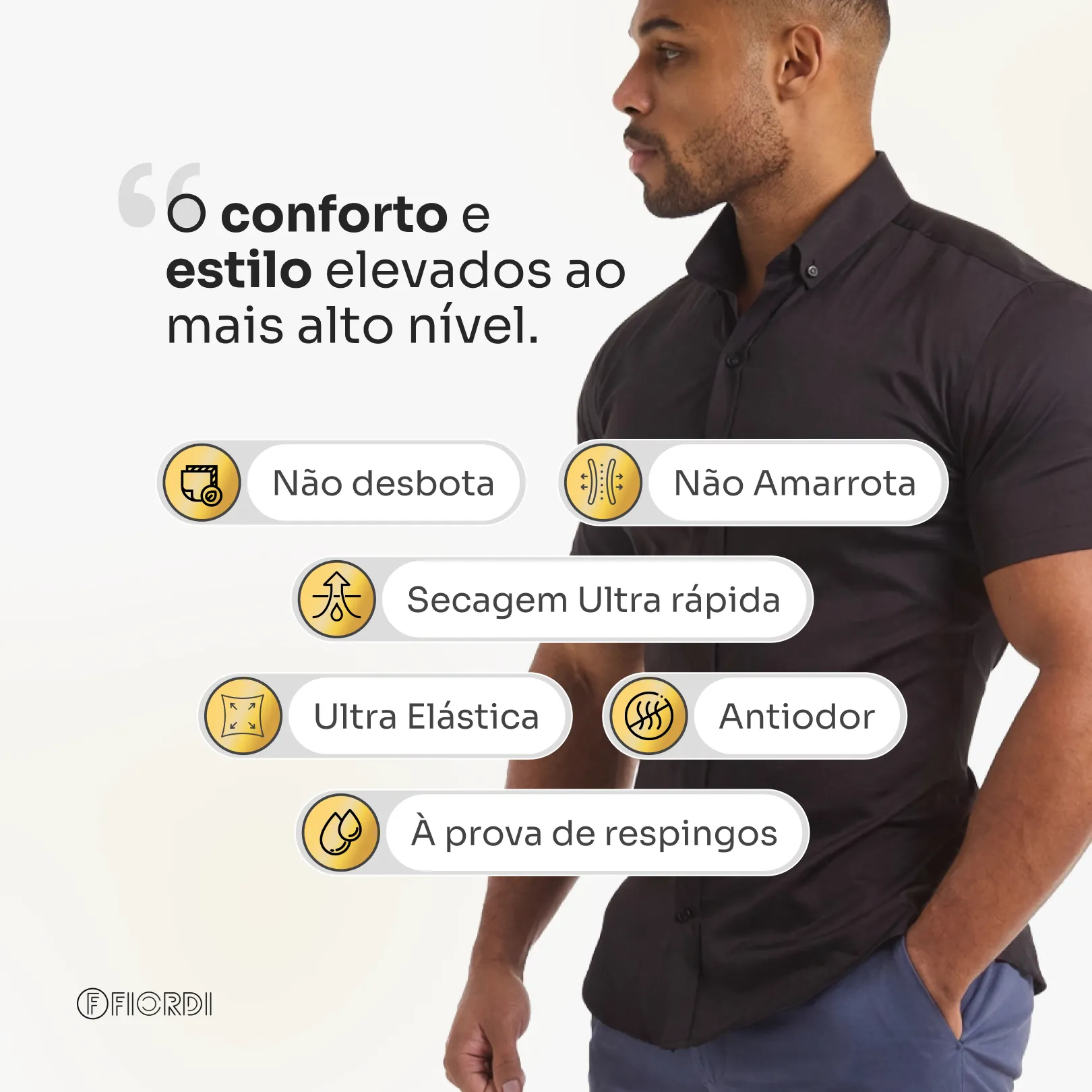 Camisa Social EvoTech™ - Manga Curta - Image 3
