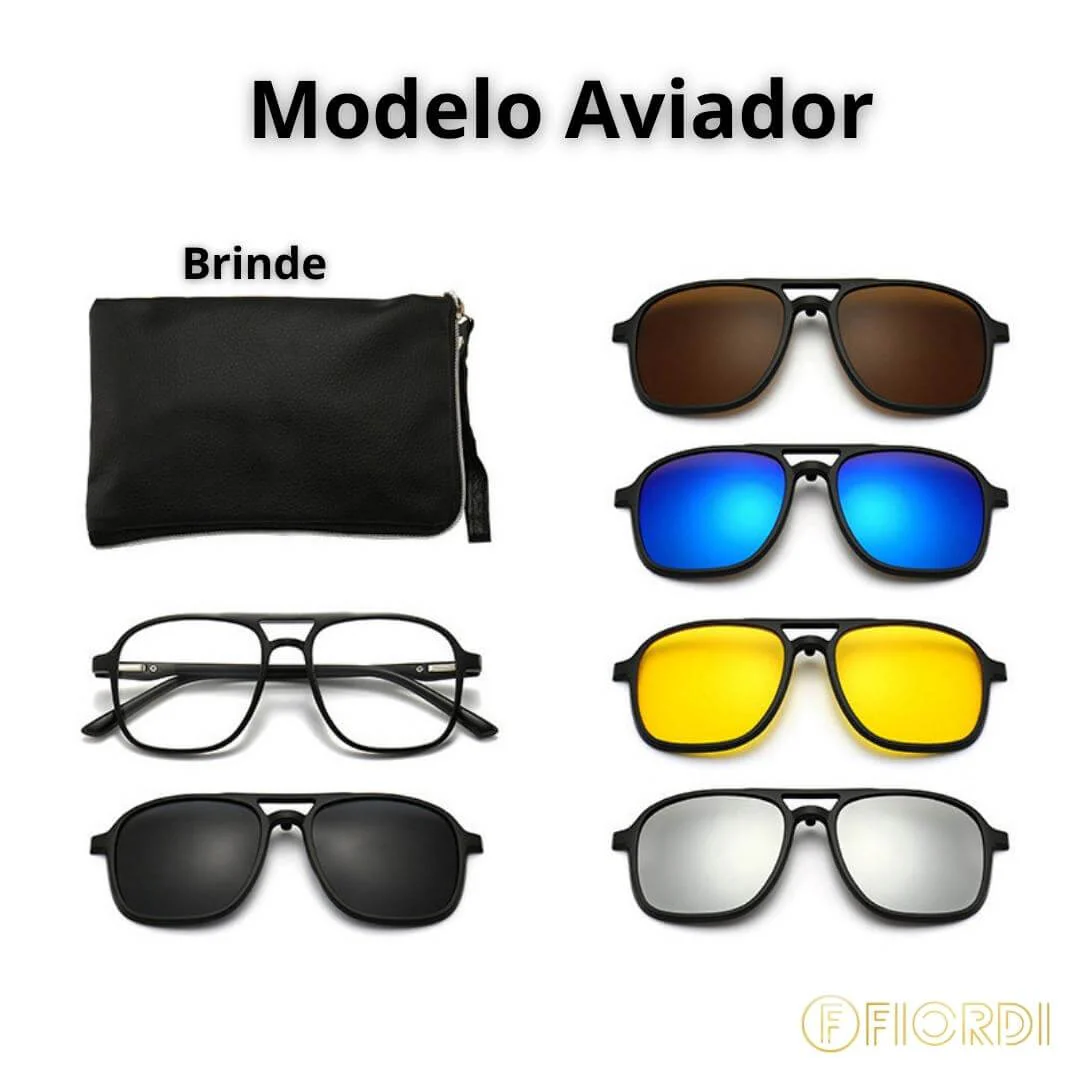 Óculos de Sol Multilente - 6 em 1 + Brinde Exclusivo - Image 7