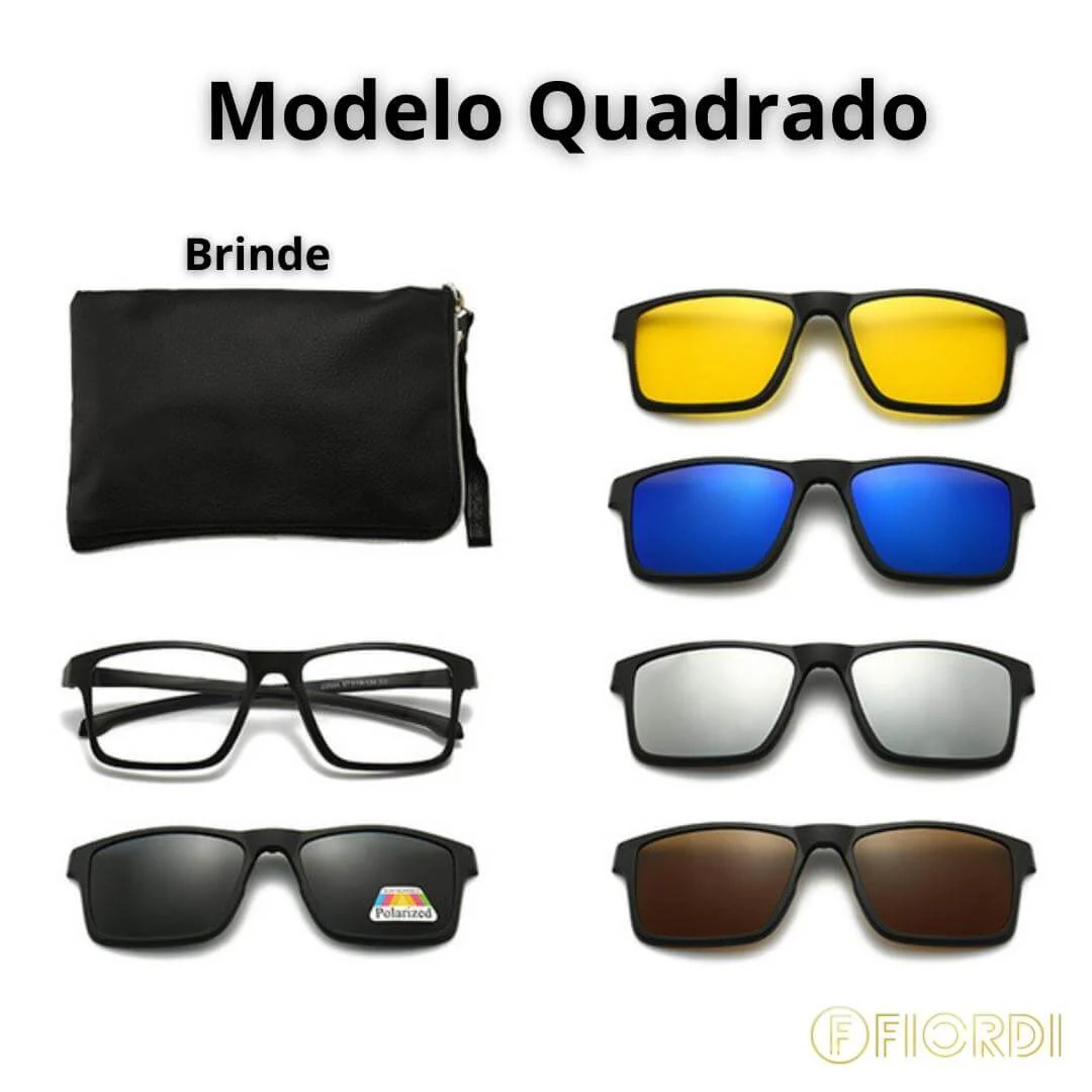 Óculos de Sol Multilente - 6 em 1 + Brinde Exclusivo - Image 9