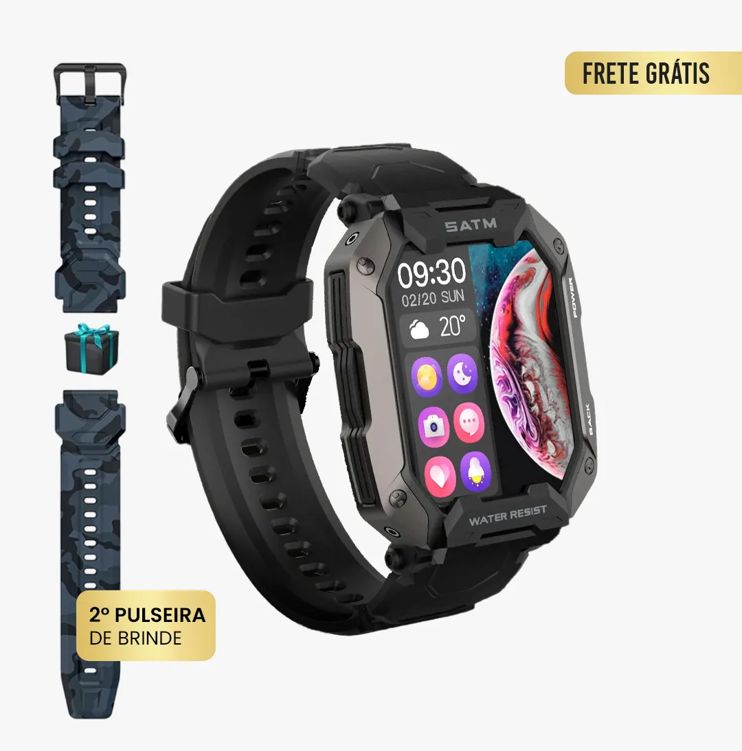 Smartwatch Militar - Navy Pro™ [2ª Pulseira de Brinde] - Image 7