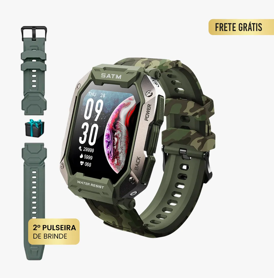 Smartwatch Militar - Navy Pro™ [2ª Pulseira de Brinde] - Image 8